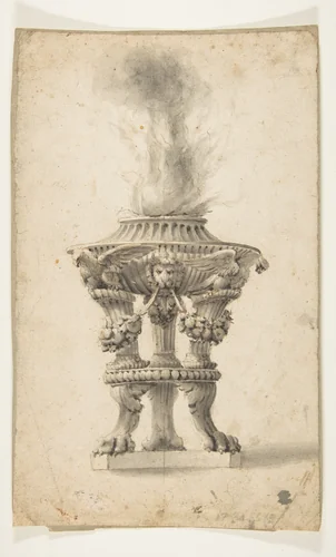 Study of a Fire Urn by anonymous, drawing, 1765-1775