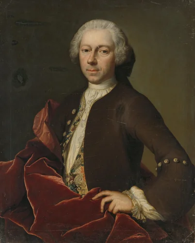 Portrait of Pieter Parker, Alderman, Burgomaster and Councilor of Goes by B. Monmorency, painting, 1742