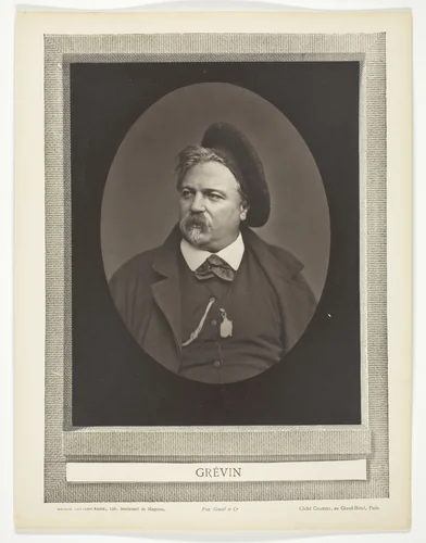 Alfred Grévin (French caricaturist and costume designer, 1827-1892) by Chambey, photograph, 1875-1877