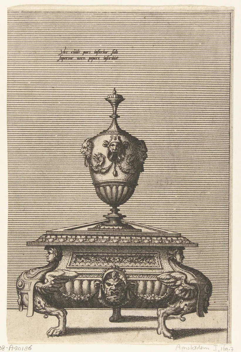 Peper- en zoutvat by Johannes of Lucas van Doetechum, print, 1563