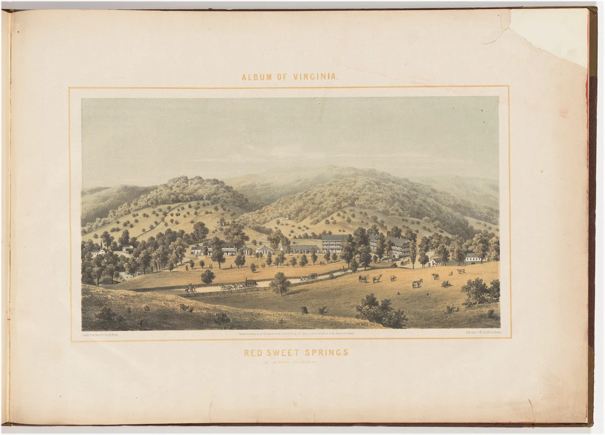 Red Sweet Springs by Edward Beyer; Wilhelm Loeillot, print, 1857
