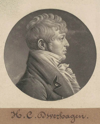H. C. Dwerhagen by Charles B. J. Févret de Saint-Mémin, print, 1804