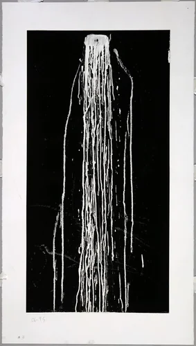 Long Vertical Falls #3 by Pat Steir, print, 1991