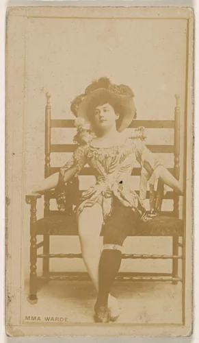 Emma Warde, from the Actresses series (N245) issued by Kinney Brothers to promote Sweet Caporal Cigarettes by Kinney Brothers Tobacco Company, photograph, 1890