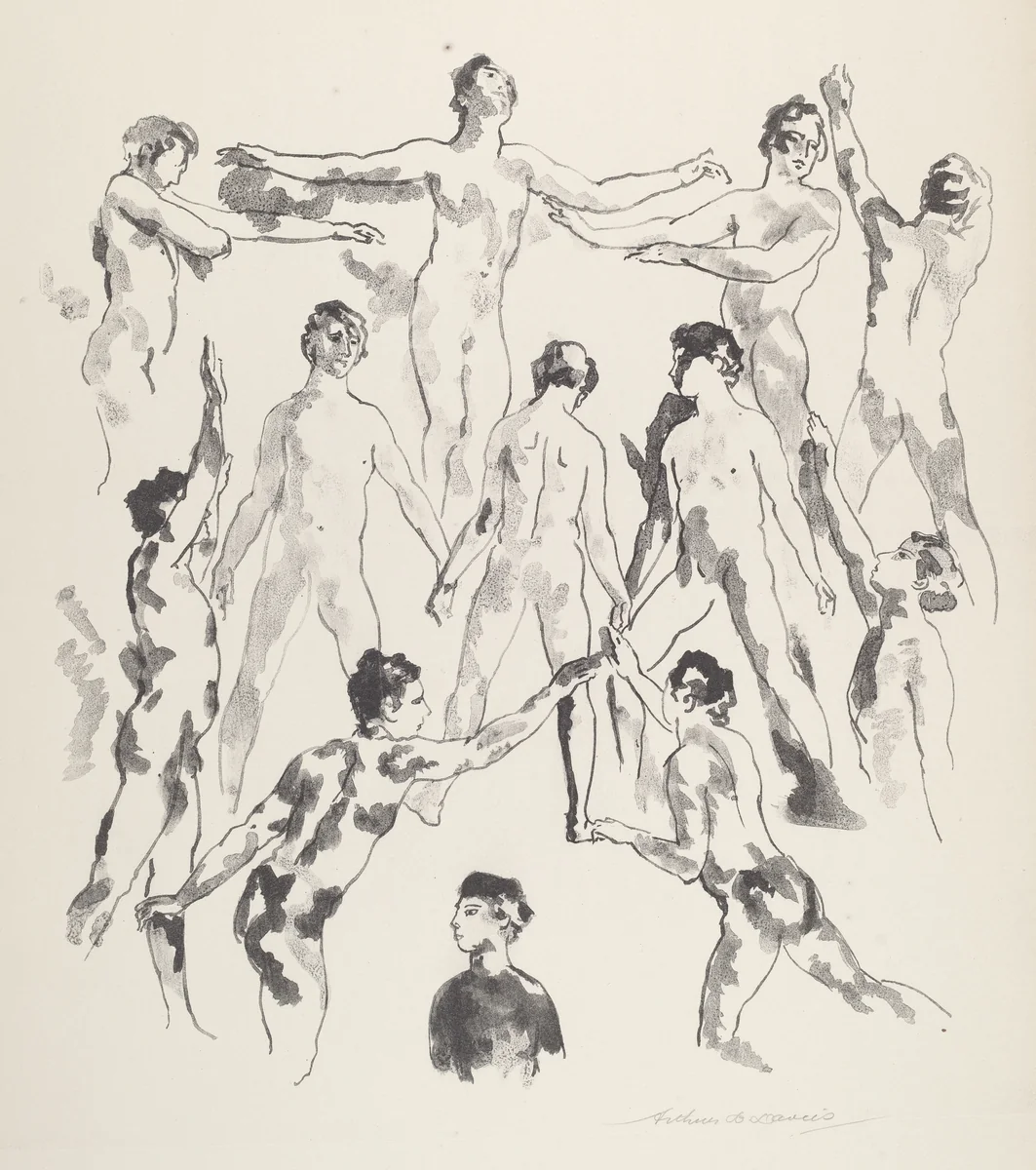 Twelve Men by Arthur B. Davies; George C. Miller, print, 1921