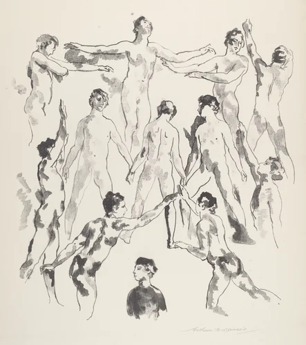 Twelve Men by Arthur B. Davies; George C. Miller, print, 1921