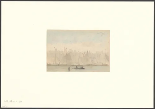 Gezicht op het Kamperhoofd en het Zeerecht by Everhardus Koster, drawing, 1852