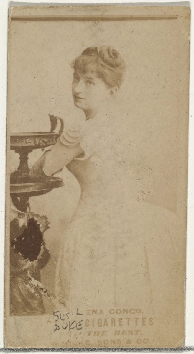 Card Number 545, Lena Congo, from the Actors and Actresses series (N145-3) issued by Duke Sons & Co. to promote Cross Cut Cigarettes by W. Duke, Sons & Co., photograph, 1880-1889