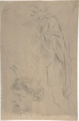 Figure Studies by anonymous, drawing, 1600-1699