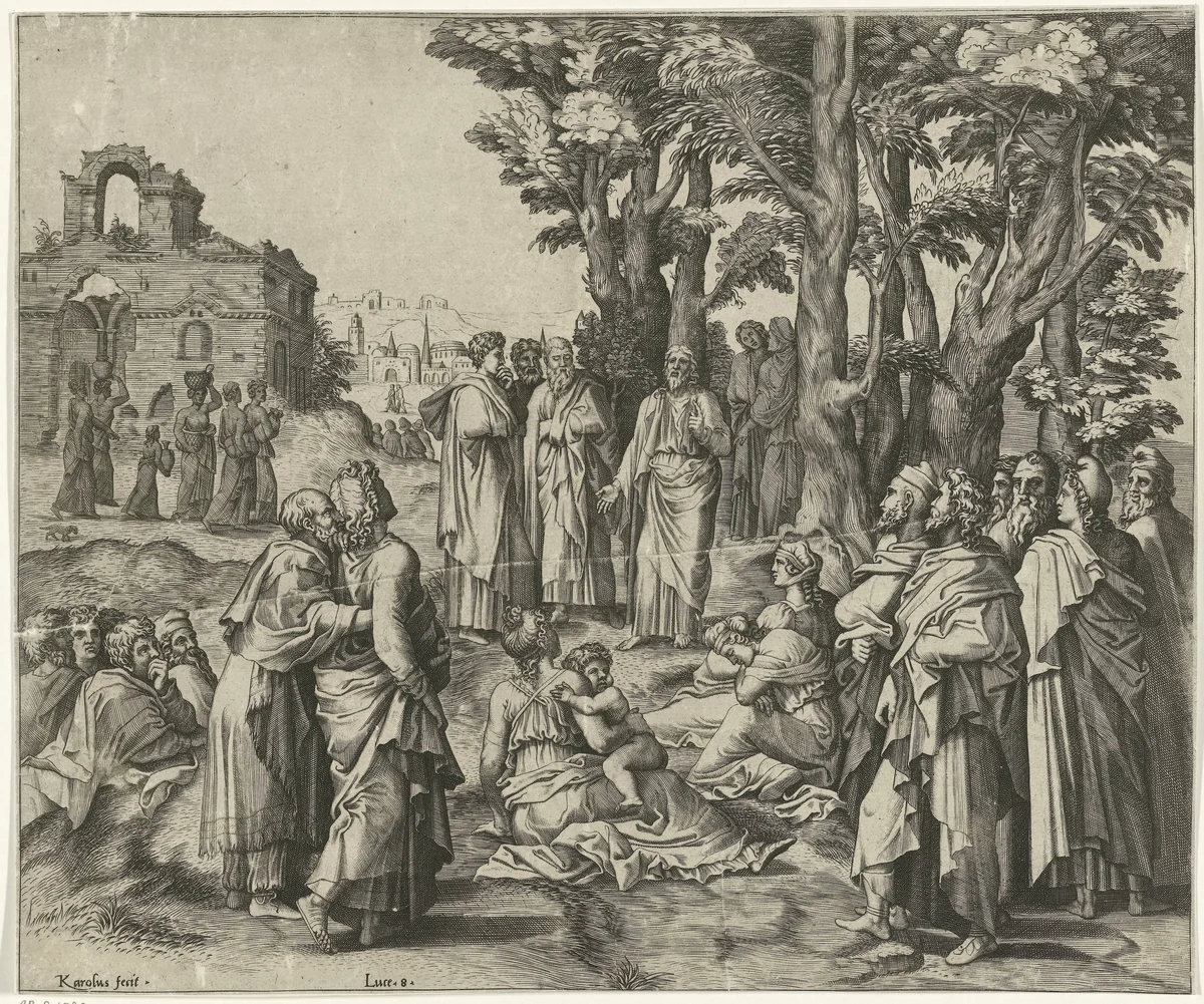 Prekende Christus by Unknown, print, 1540-1560