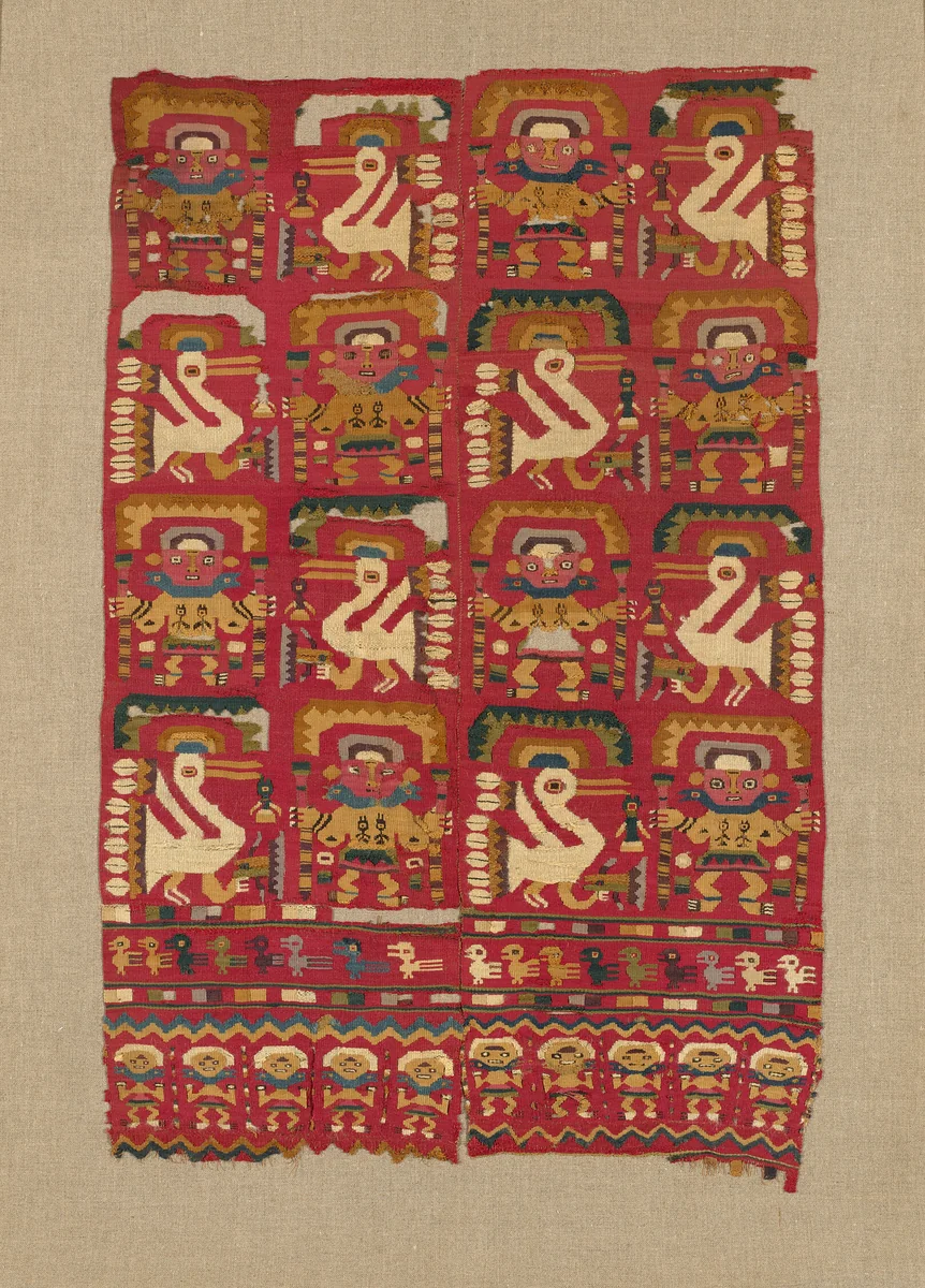 Panel by Lambayeque, textile, 1000-1476