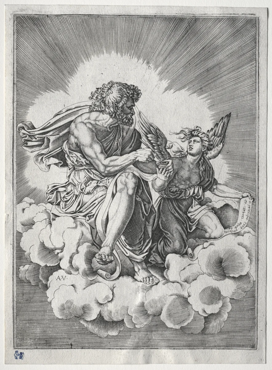 The Four Evangelists: St. Matthew by Unknown, print, 1513-1523