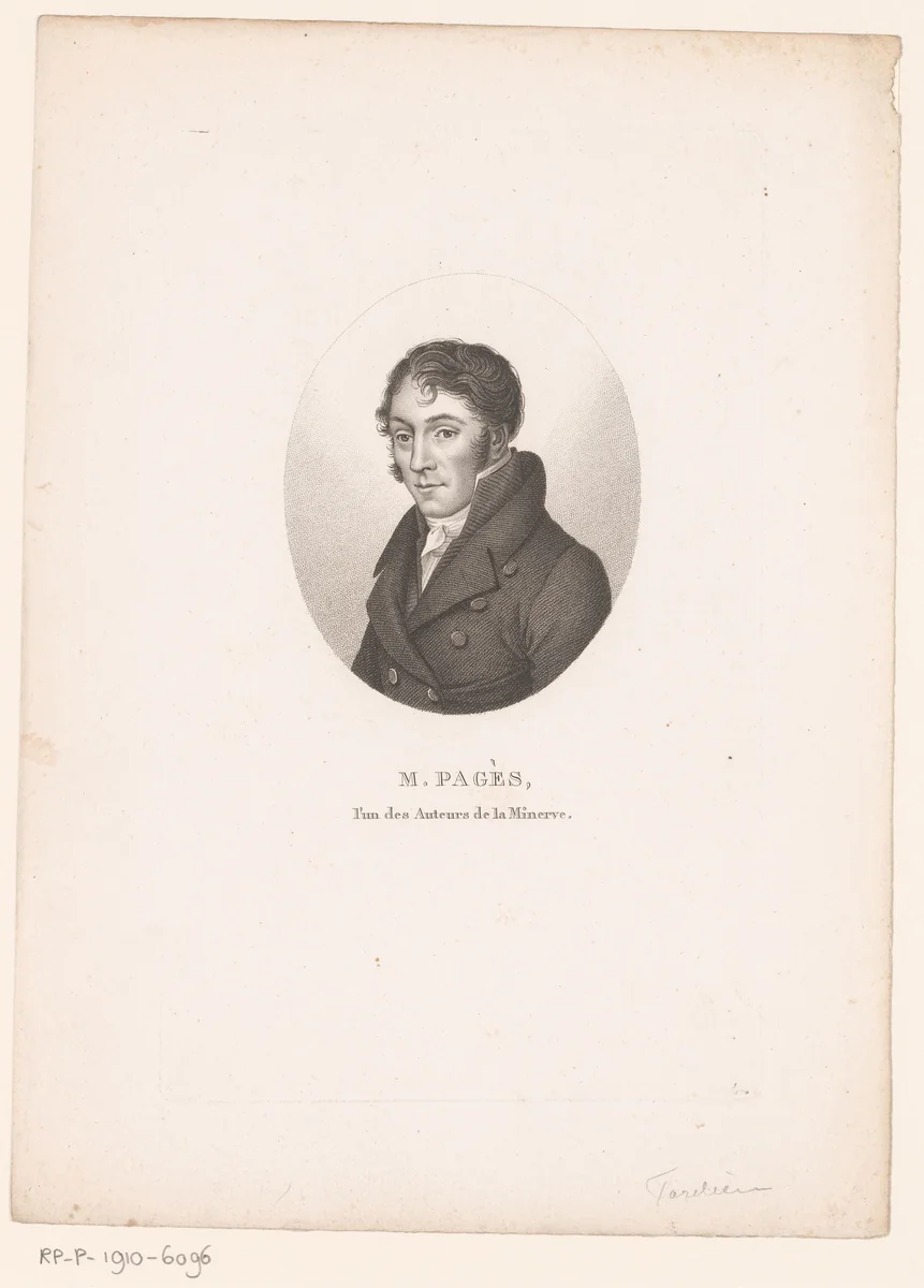 Portret van Étienne Garnier-Pagès by Ambroise Tardieu, print, 1820-1821