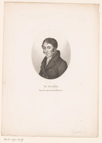 Portret van Étienne Garnier-Pagès by Ambroise Tardieu, print, 1820-1821