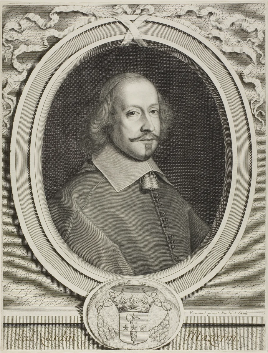 Cardinal Mazarin by Robert Nanteuil, print, 1650-1660