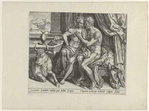 Wellust by Pieter Jalhea Furnius, print, 1550-1625