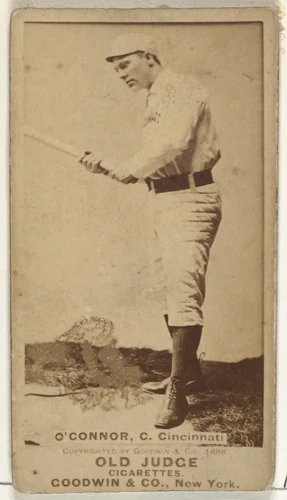 Jack "Peach Pie" O'Connor, Catcher, Cincinnati, from the Old Judge series (N172) for Old Judge Cigarettes by Goodwin & Company, photograph, 1888
