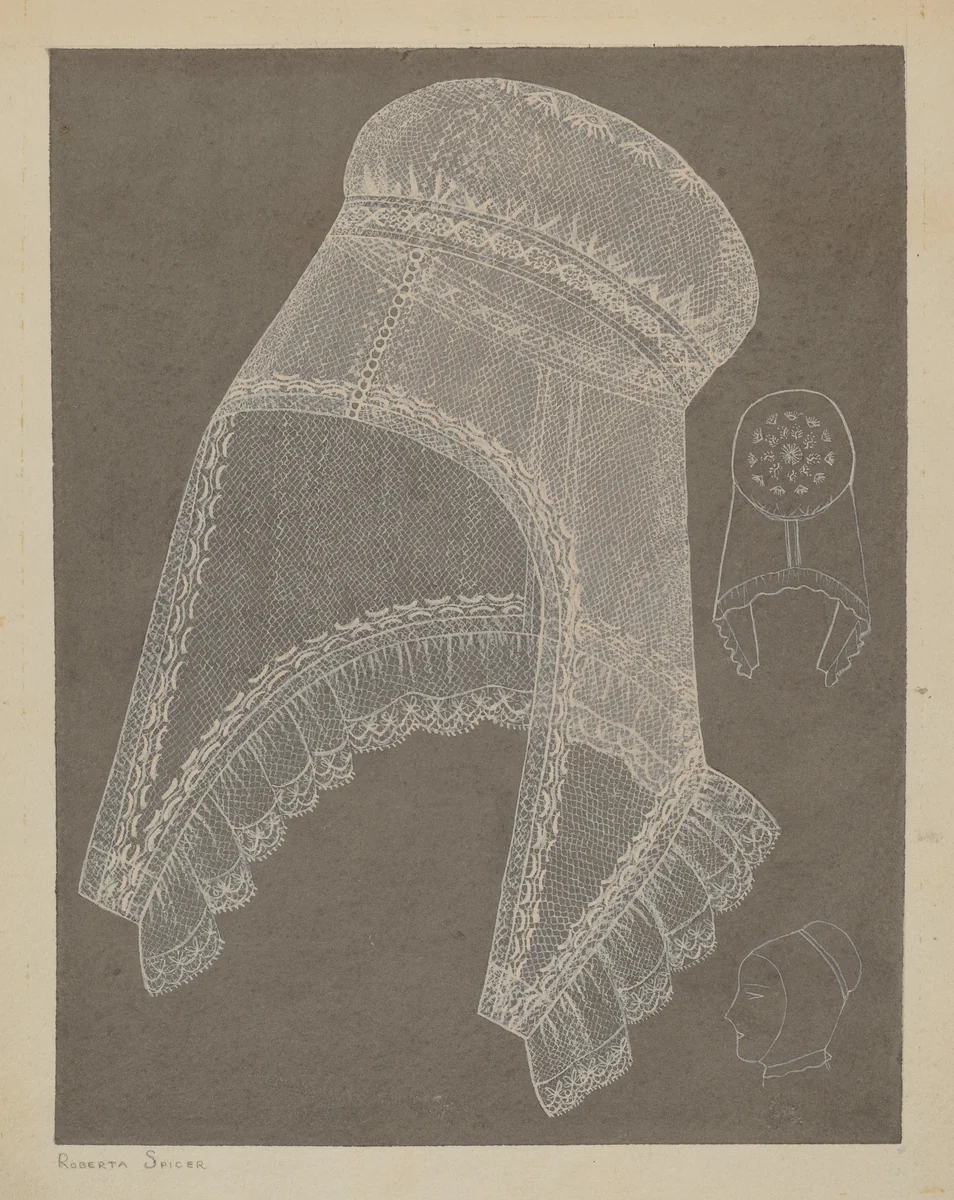 Cap by Roberta Spicer, index of american design, 1937