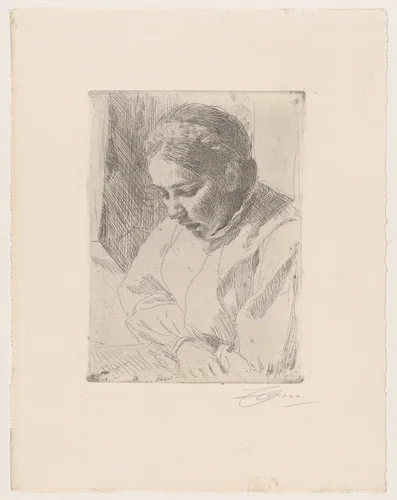 At Prayer by Anders Zorn, print, 1912