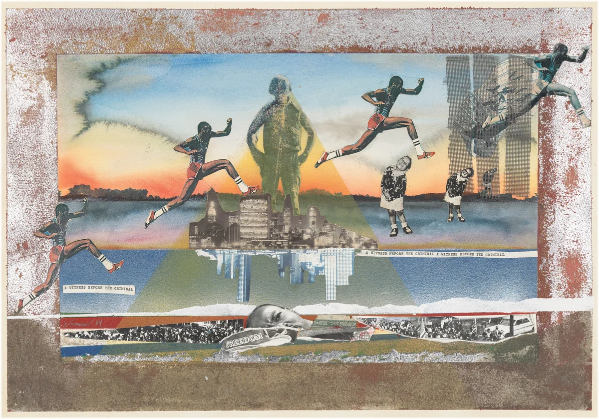 A Witness Before the Criminal by John Simmons, photograph, 1984