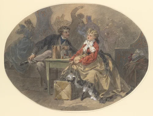 Un Mari Pour Rire by Paul-Emile-Anthony Morlon, drawing, 1860-1905