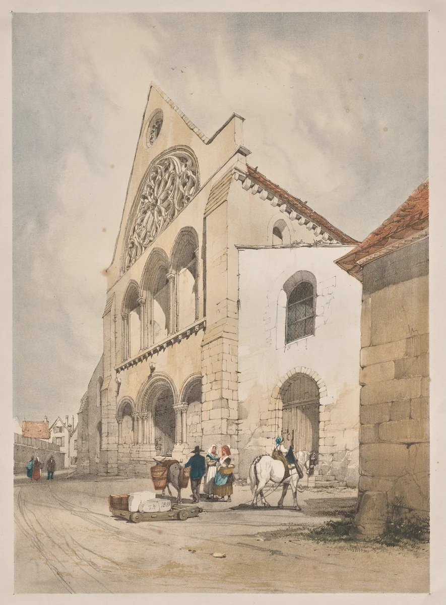 Picturesque Architecture in Paris, Ghent, Antwerp, Rouen: St. Andre, Chartres, France by Thomas Shotter Boys, other, 1839