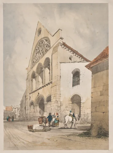 Picturesque Architecture in Paris, Ghent, Antwerp, Rouen: St. Andre, Chartres, France by Thomas Shotter Boys, other, 1839