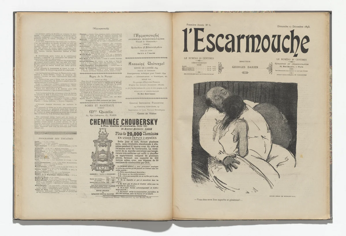 L'Escarmouche, no. 6 by Various artists, illustrated book, 1893