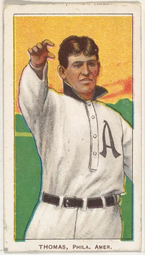 Thomas, Philadelphia, American League, from the White Border series (T206) for the American Tobacco Company by American Tobacco Company, print, 1909-1911