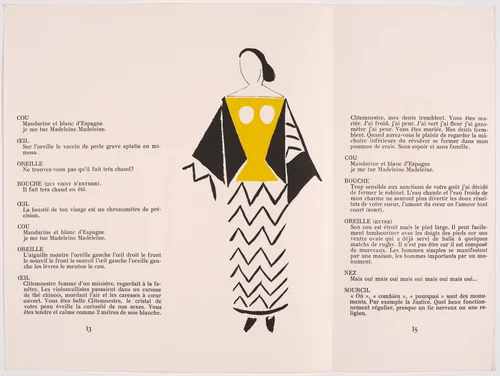 Plate (page 14) from Le Coeur à Gaz (The Gas Heart) by Sonia Delaunay, illustrated book, 1923