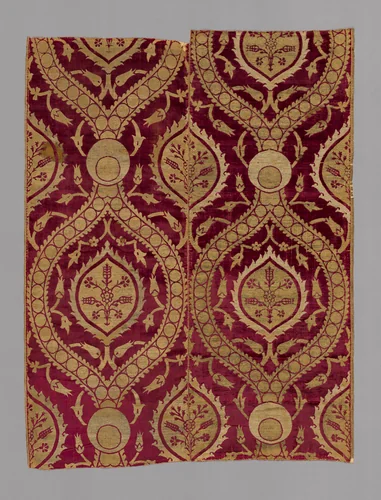 Panel by Turkey, Bursa, textile, 1550-1600