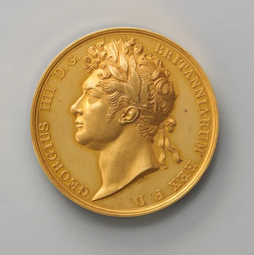 Unfinished Pattern for the Official Coronation Medal of George IV by Benedetto Pistrucci, metalwork, 1821