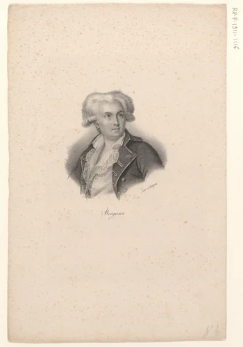 Portret van Nicolas Bergasse by anonymous, print, 1818-1842