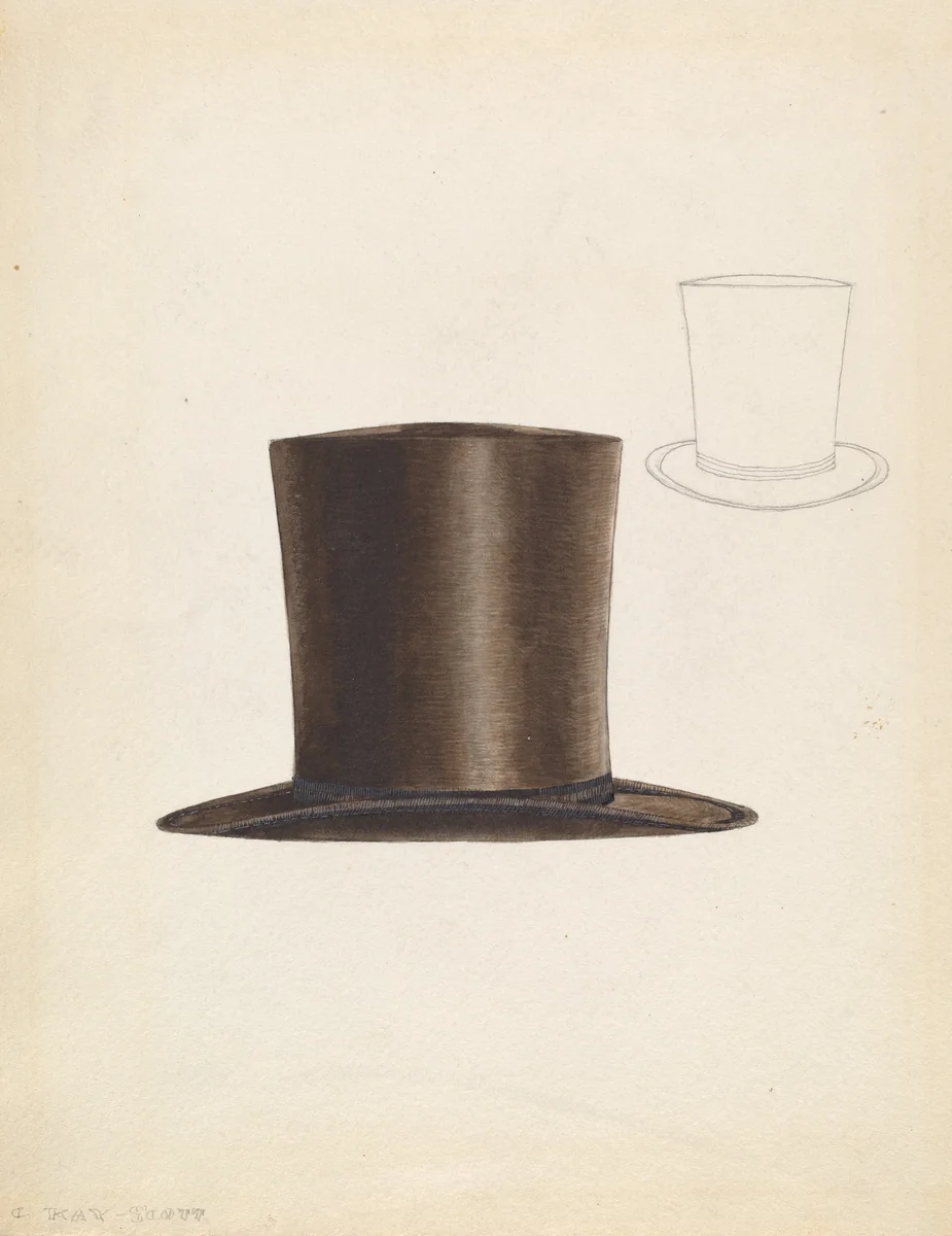 Man's Hat by Creighton Kay-Scott, index of american design, 1937