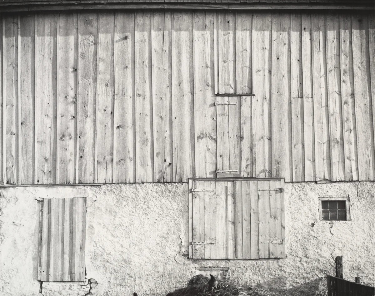 White Barn, Bucks County, Pennsylvania by Charles Sheeler, photograph, 1914