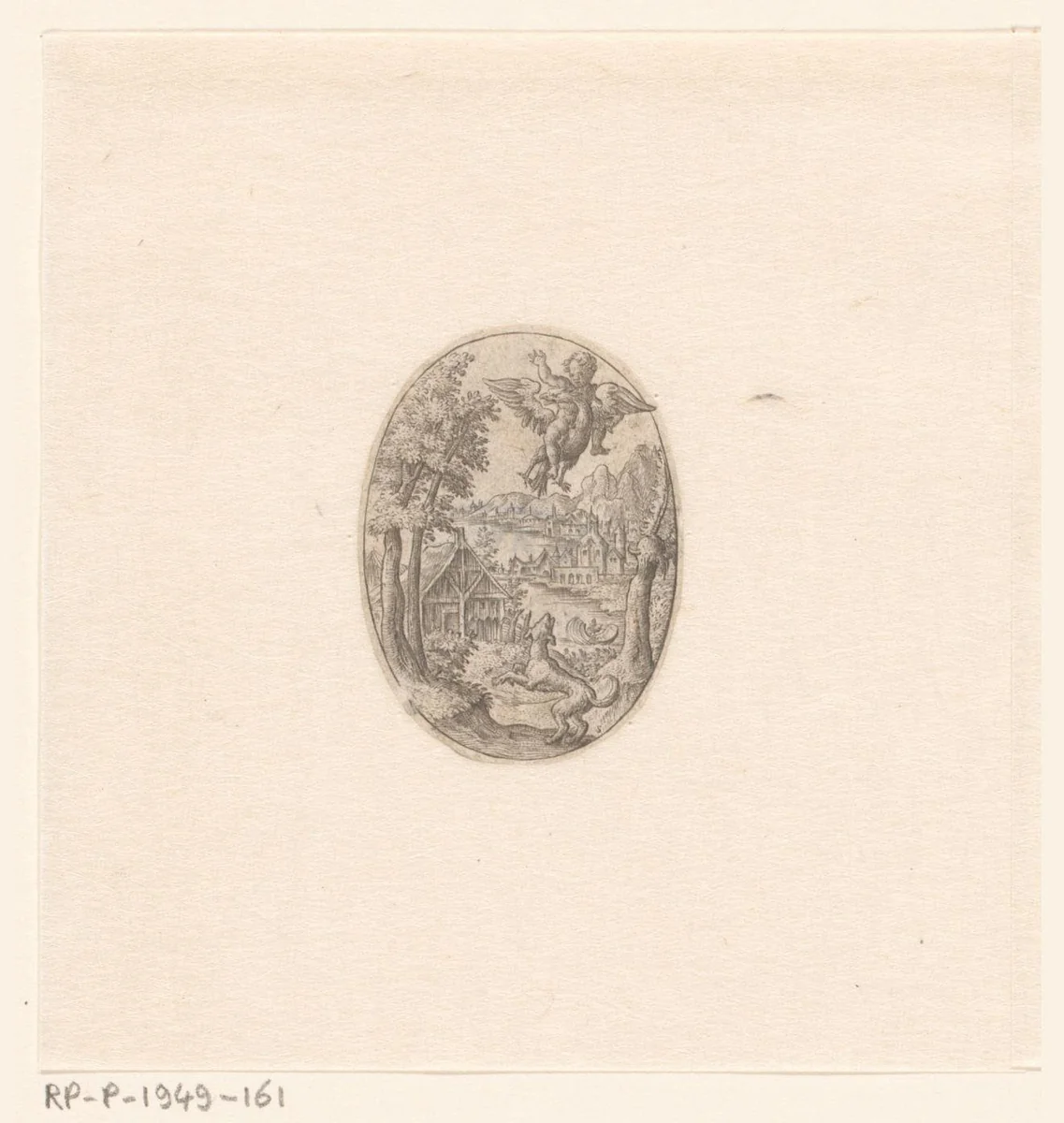 Roof van Ganymedes by Unknown, print, 1573-1580