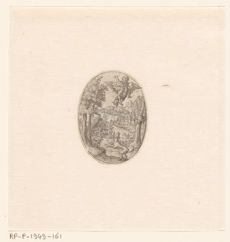 Roof van Ganymedes by Unknown, print, 1573-1580