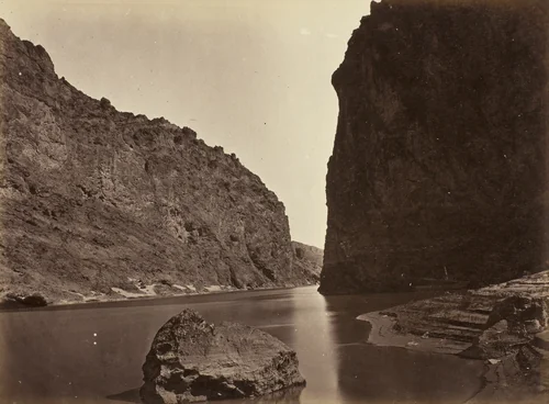 Black Cañon, Colorado River, Looking Below, Near Camp 7 by Timothy O'Sullivan, photograph, 1871