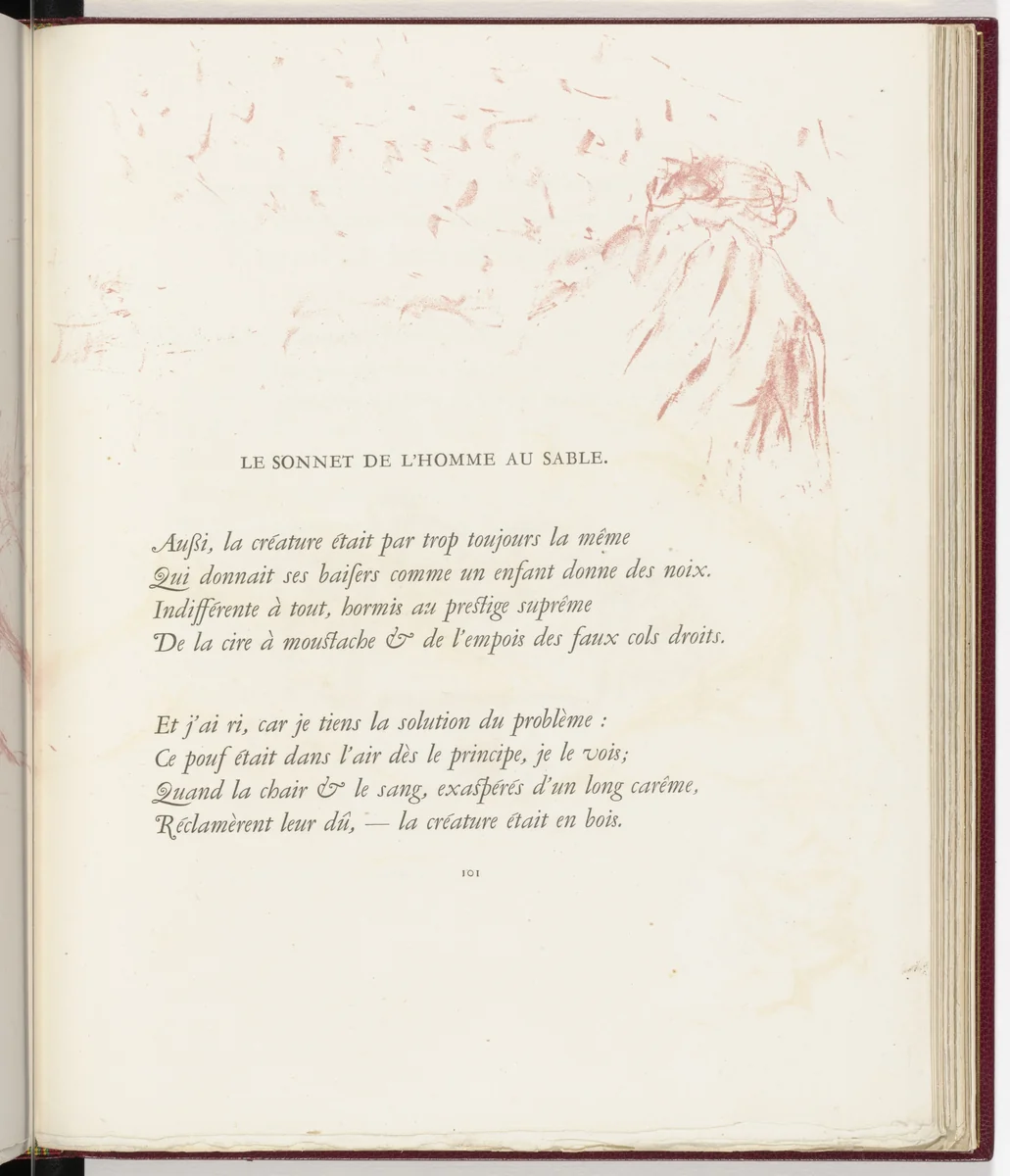 In-text plate (page 101) from Parallèlement (In Parallel) by Pierre Bonnard, illustrated book, 1900