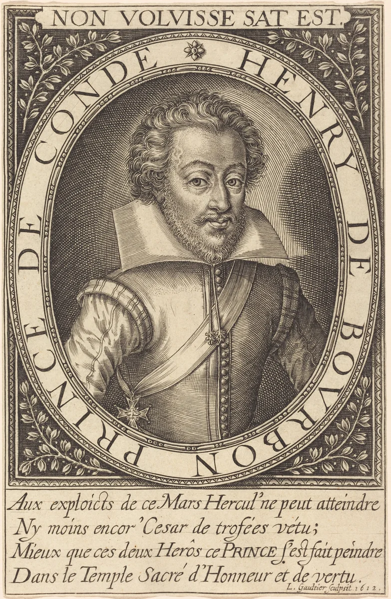 Henry de Bourbon, Prince de Conde by Léonard Gaultier, print, 1613