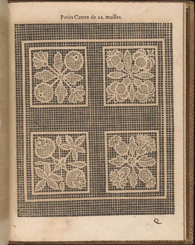 La Pratique de l'Aiguille, page 60 (recto) by Matthias Mignerak, book, 1605