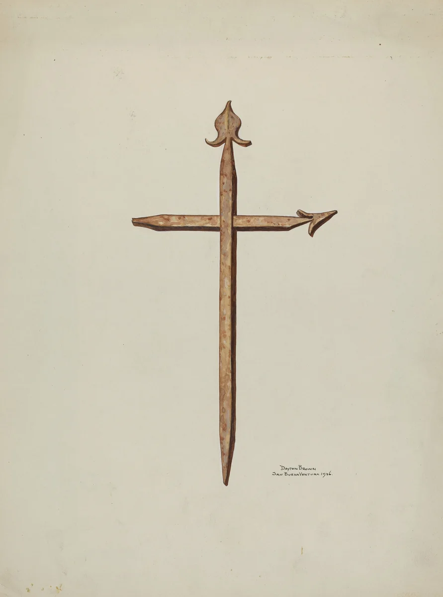 Iron Cross by Dayton Brown, index of american design, 1936