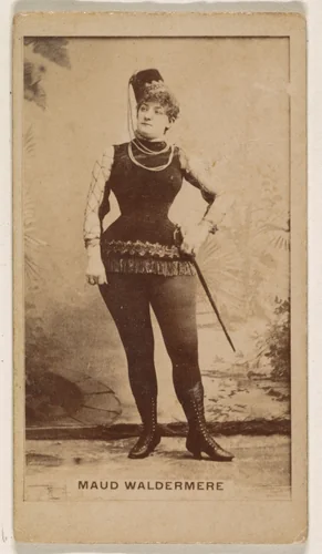 Maud Waldermere, from the Actresses series (N245) issued by Kinney Brothers to promote Sweet Caporal Cigarettes by Kinney Brothers Tobacco Company, photograph, 1890