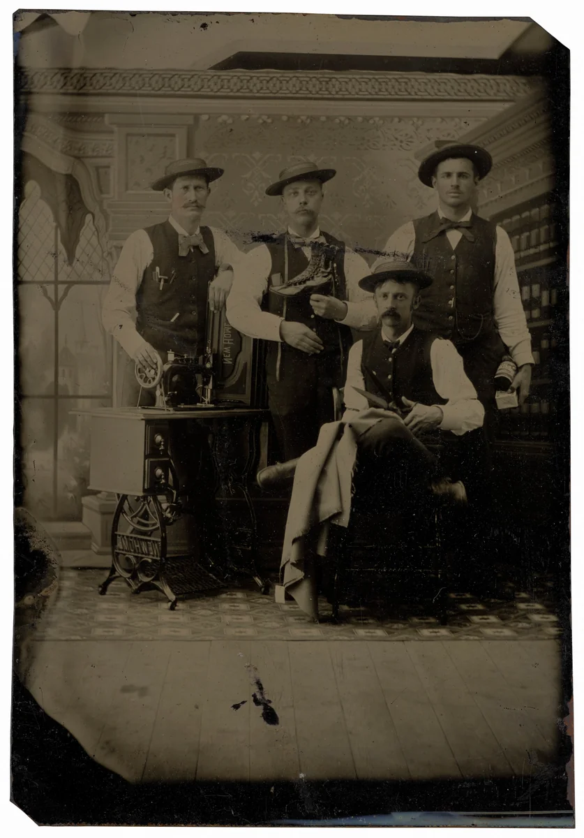 Portrait of Tailors by American 19th Century, photograph, 1840-1899