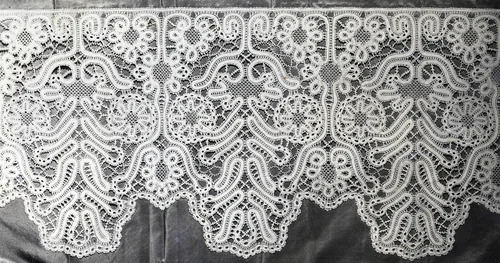 Flounce or Border by Germany, Hungary or Yugoslovia, textile, 1850-1900