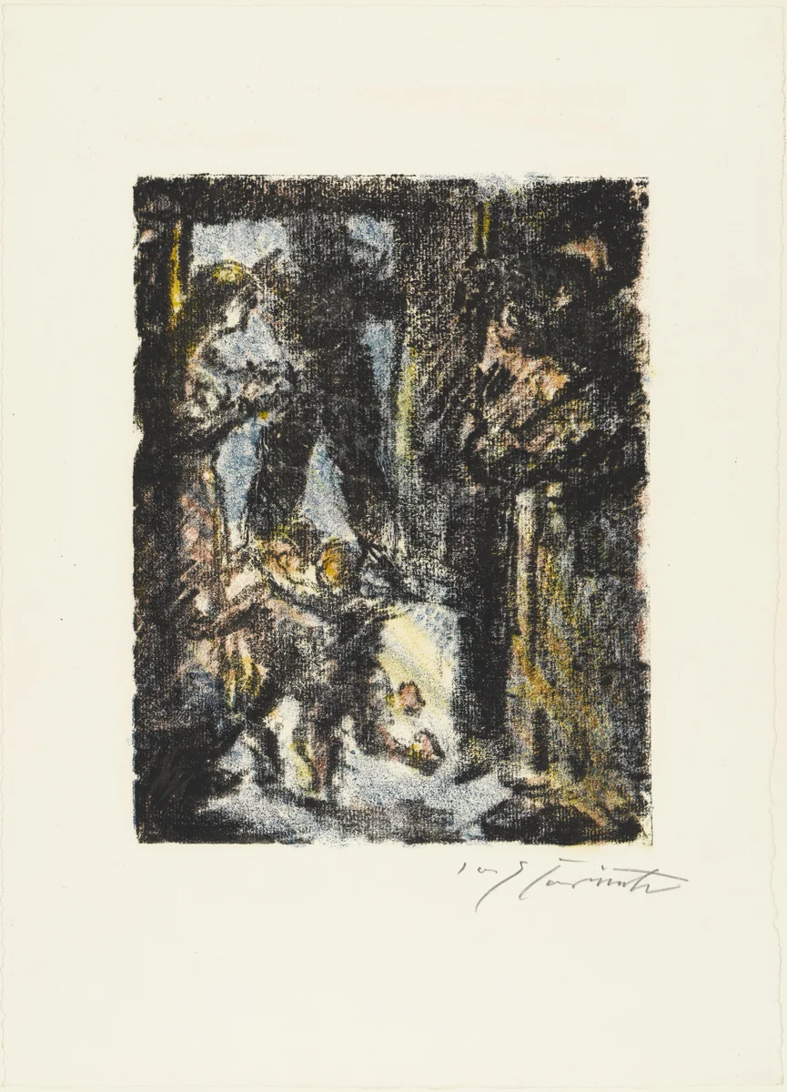 Johannes Parricida with Tell (Johannes Parricida bei Tell) from William Tell (Wilhelm Tell) by Lovis Corinth, print, 1923