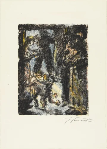 Johannes Parricida with Tell (Johannes Parricida bei Tell) from William Tell (Wilhelm Tell) by Lovis Corinth, print, 1923