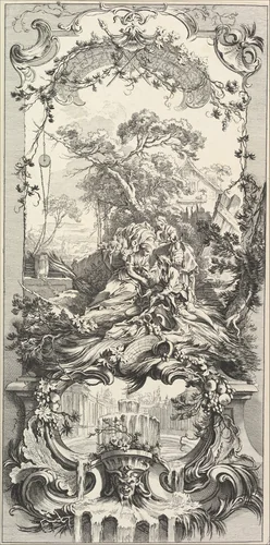 Triomphe de Pomone (Triumph of Pomona) by Charles Nicolas Cochin II, print, 1730-1790