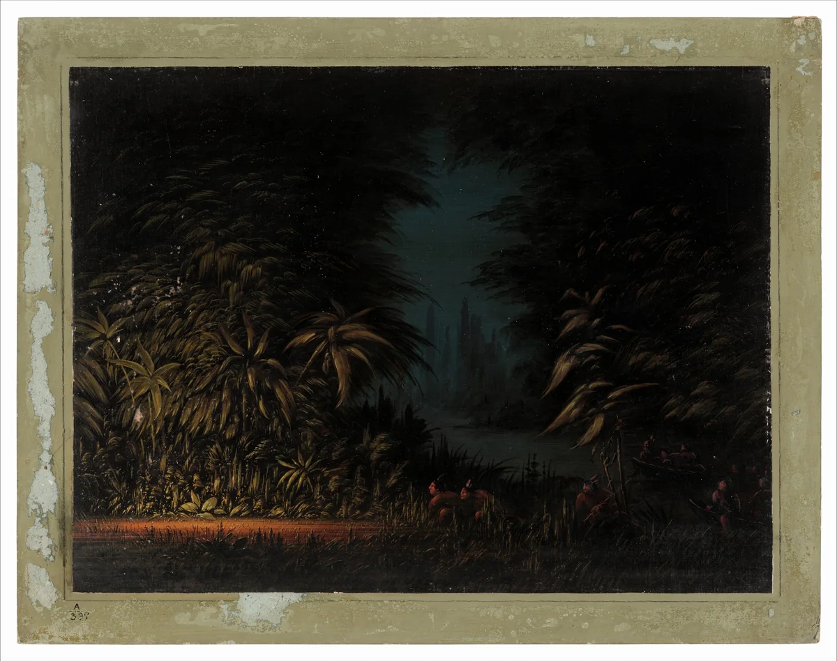 Ignis Fatuus - Zurumati by George Catlin, painting, 1854-1869