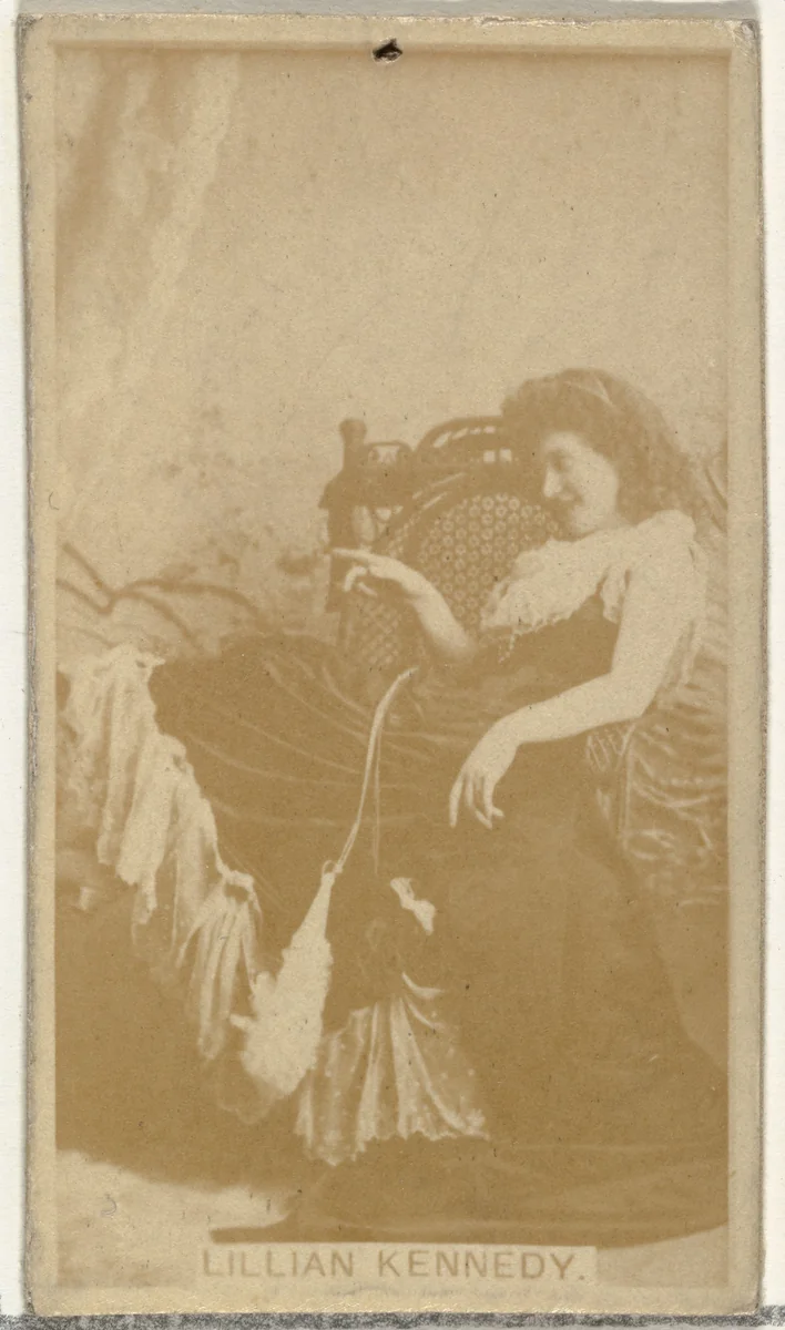 Lillian Kennedy, from the Actors and Actresses series (N145-8) issued by Duke Sons & Co. to promote Duke Cigarettes by W. Duke, Sons & Co., photograph, 1890-1895